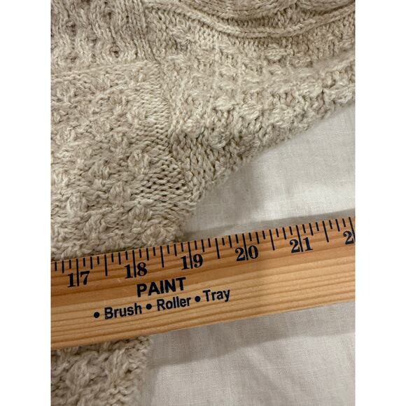 NWT American Eagle Outfitters Cable Knit Turtleneck Dress Beige Women's Size S - Picture 10 of 12